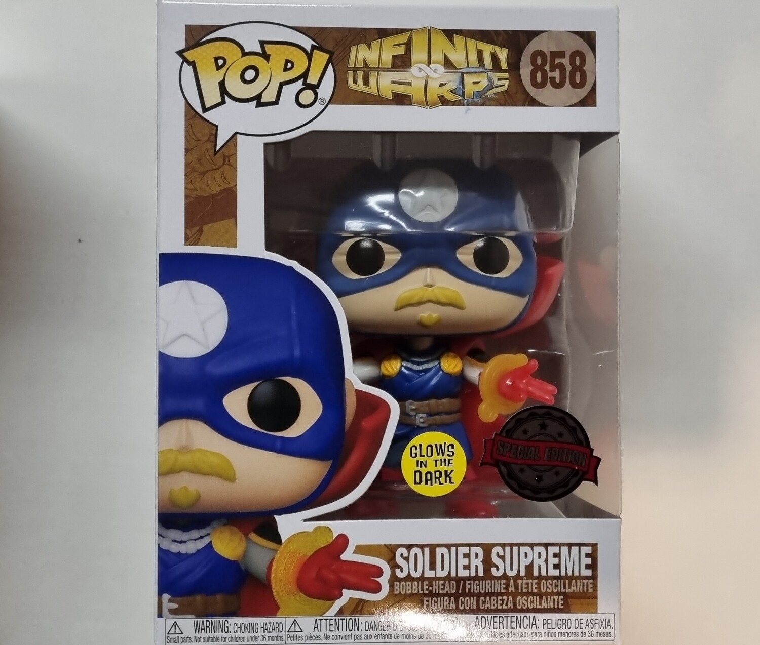 Funko Pop! #858 Soldier Supreme (Glows in the Dark) Infinity Warps, Special Edition