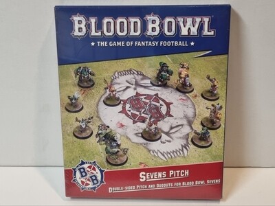 Warhammer, Blood Bowl, Sevens Pitch, 202-17, Double-Sided Pitch and Dugouts for Blood Bowl