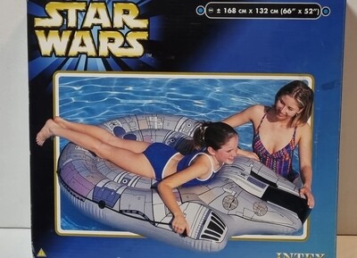 Luchtbed, Millenium Falcon Island/river Raft, Star Wars, Intex