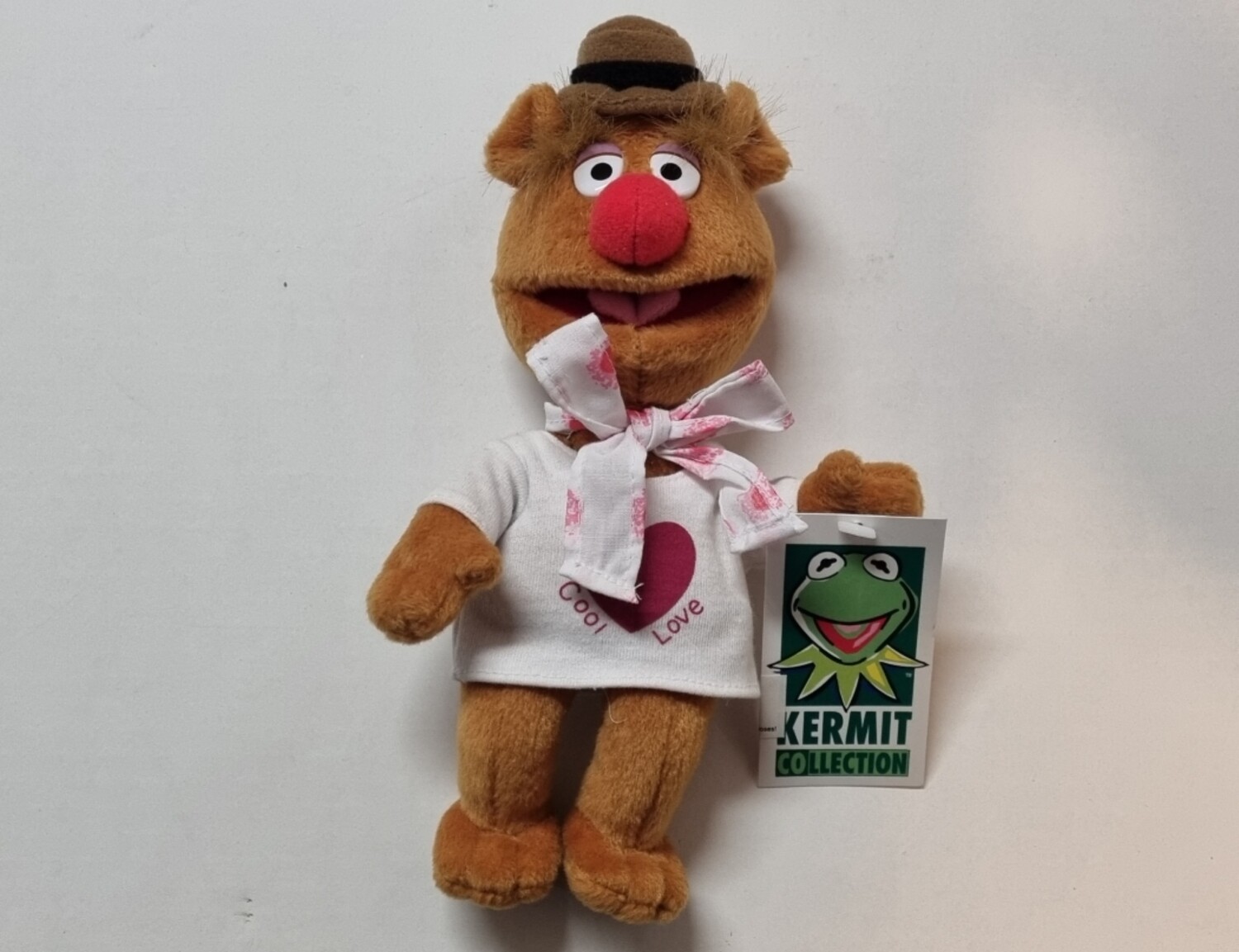 Knuffel, Fozzie bear, Beanbag, The Muppets, 21 cm