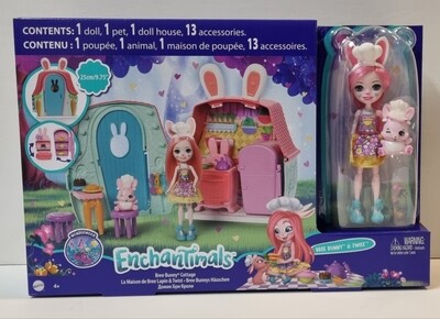 Enchantimals, Bree Bunny Cottage, Bree Bunny &amp; Twist
