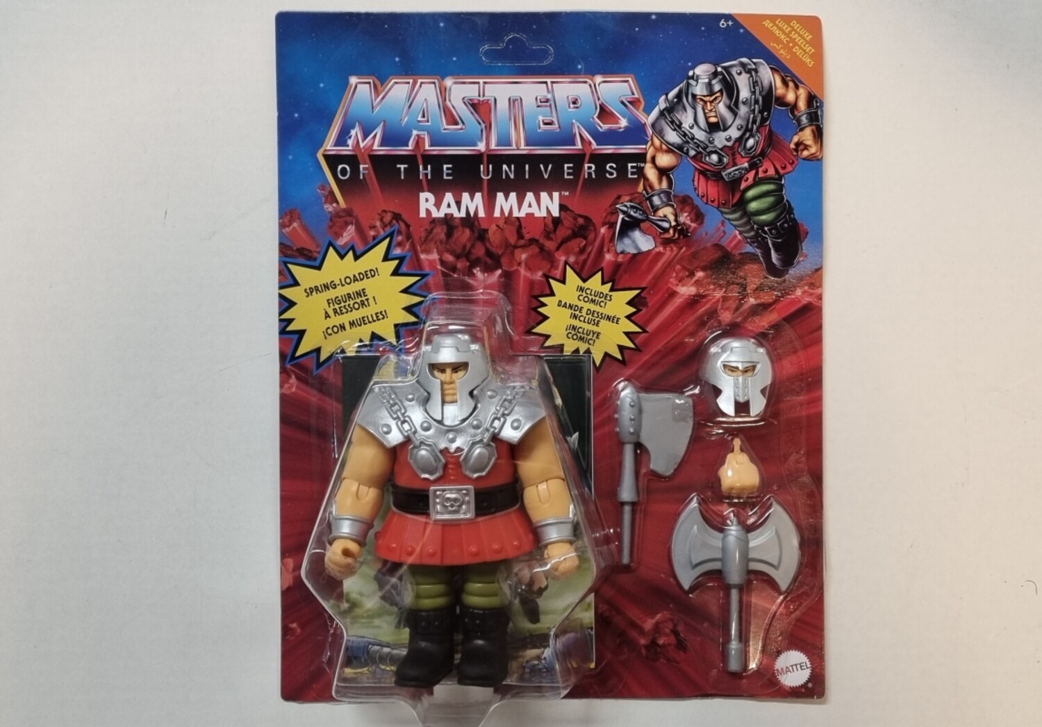 Actiefiguur, Ram Man, Masters of the Universe, Deluxe, 14cm