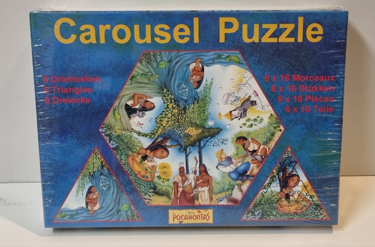 Puzzel, Carousel, Pocahontas, 6x16 stukken, Disney