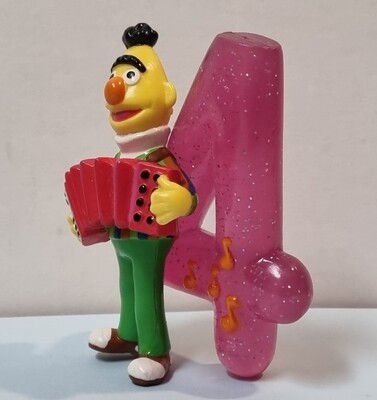Figuurtje/Caketopper, Bert Cijfer 4, Sesamstraat