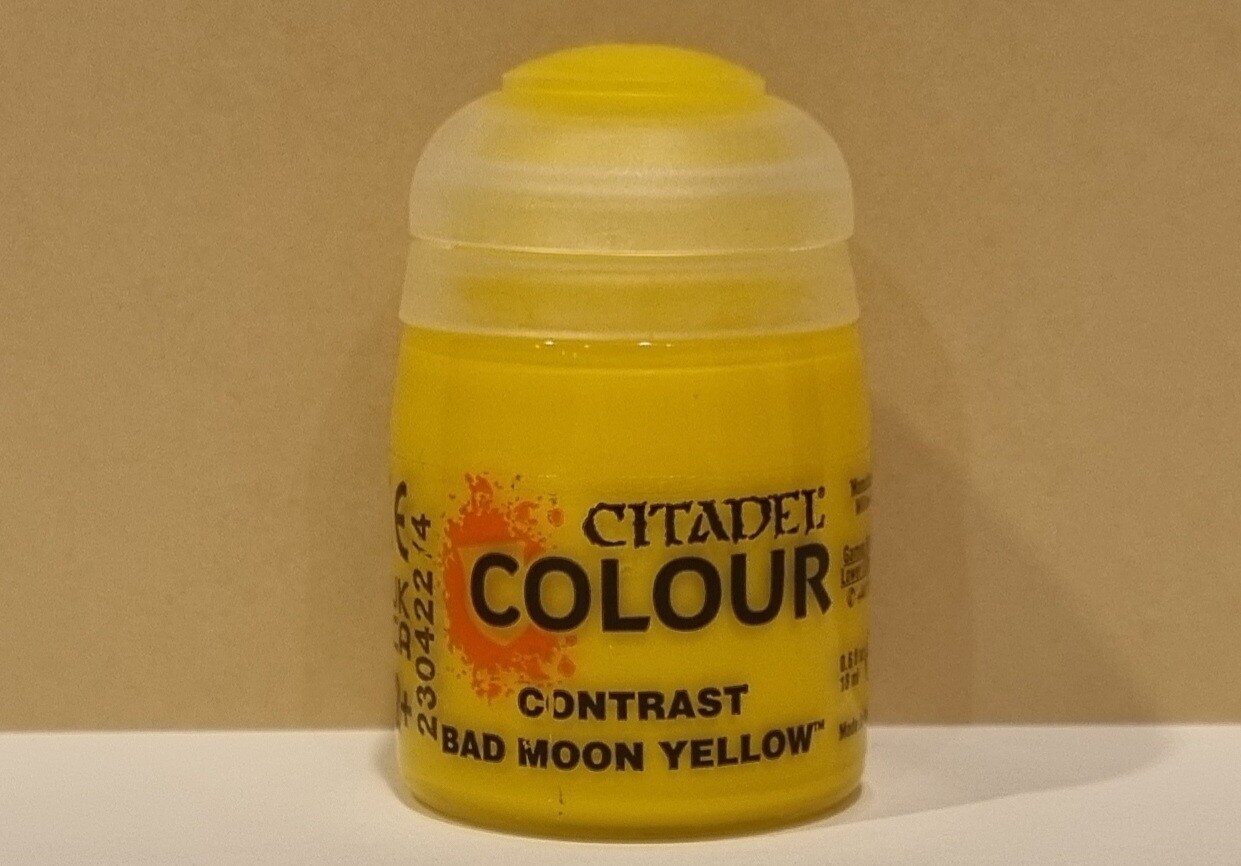 Citadel Paint, Contrast, Bad Moon Yellow, 18ml