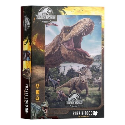 Puzzel, Jurassic World Poster Rex, 1000 stukjes
