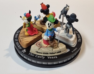 Limited Edition Figurines with Collector's base, The Early Years, Best of Mickey Collection