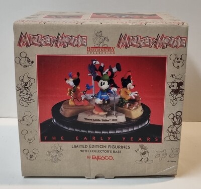 Limited Edition Figurines with Collector&#39;s base, The Early Years, Best of Mickey Collection, Enesco