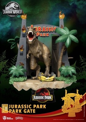 PVC Diorama, Park gate, Jurassic Park, Beast Kingdom 