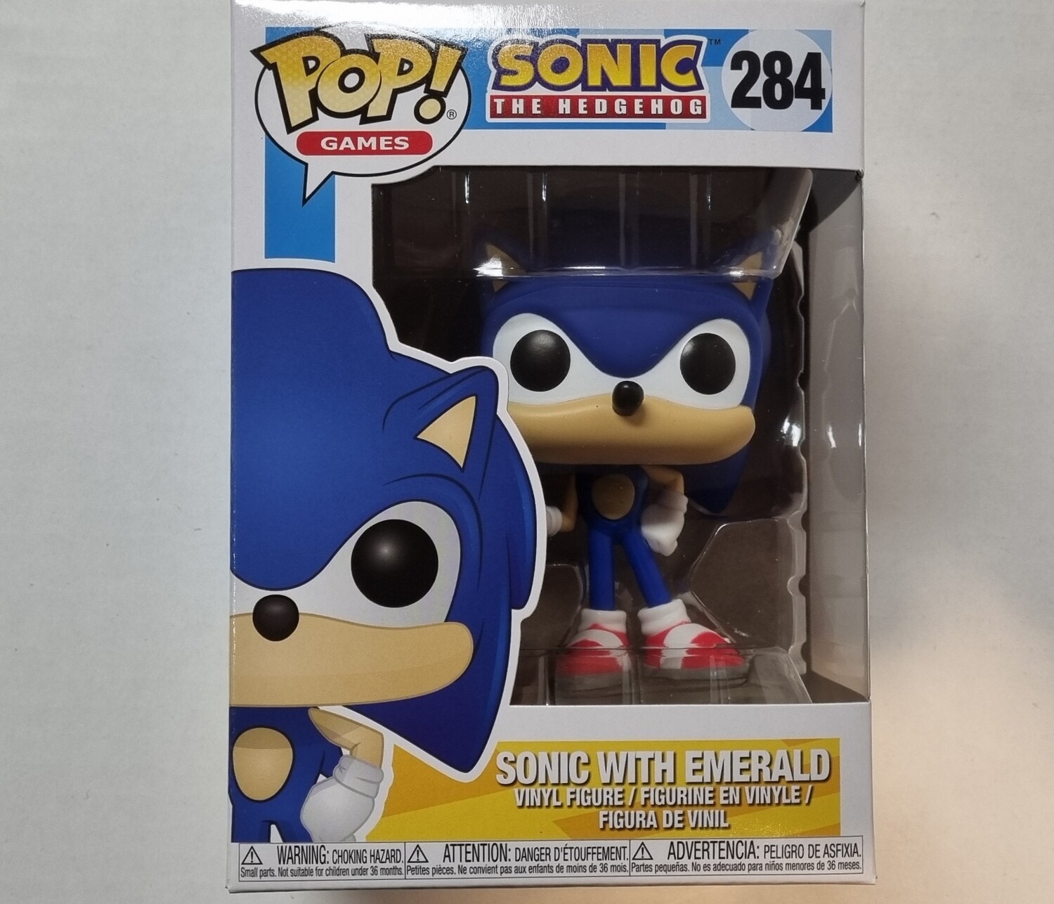 Funko Pop!, Sonic with Emerald, #284, Games, Sonic the Hedgehog