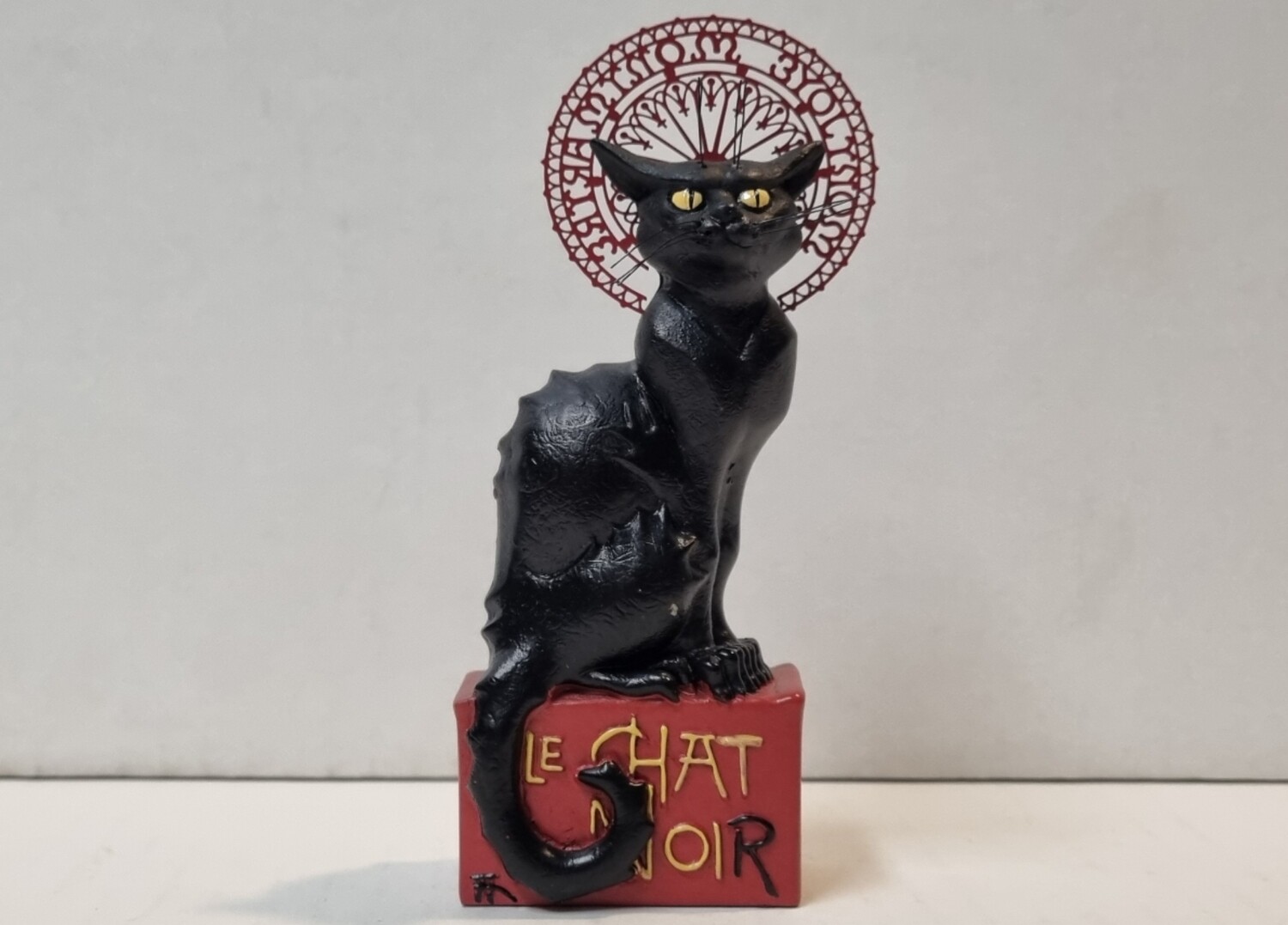 Beeldje, Pocket Art, Le Chat Noir (1896), Steinlen, Parastone, 11 cm