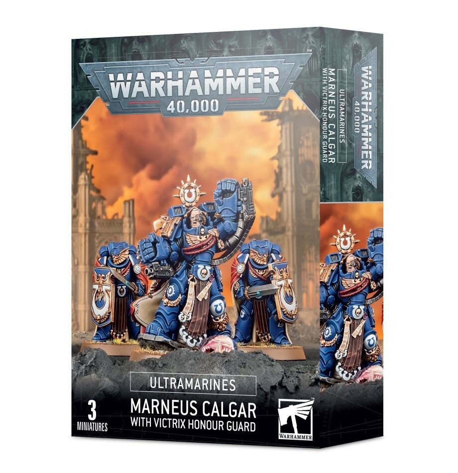 Warhammer, 40k, 55-21, Ultramarines: Marneus Calgar with Victrix Honour Guard
