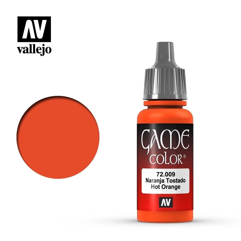 Vallejo, Game Color, 72.009, Hot Orange, 17 ml