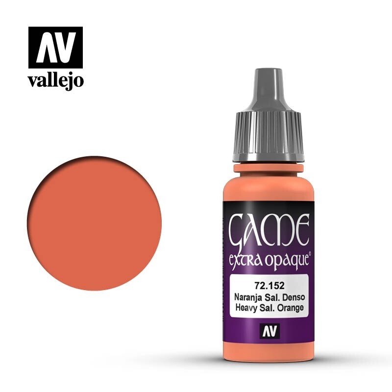 Vallejo, Game Color, 72.152,  Heavy Sal. Orange, 17 ml