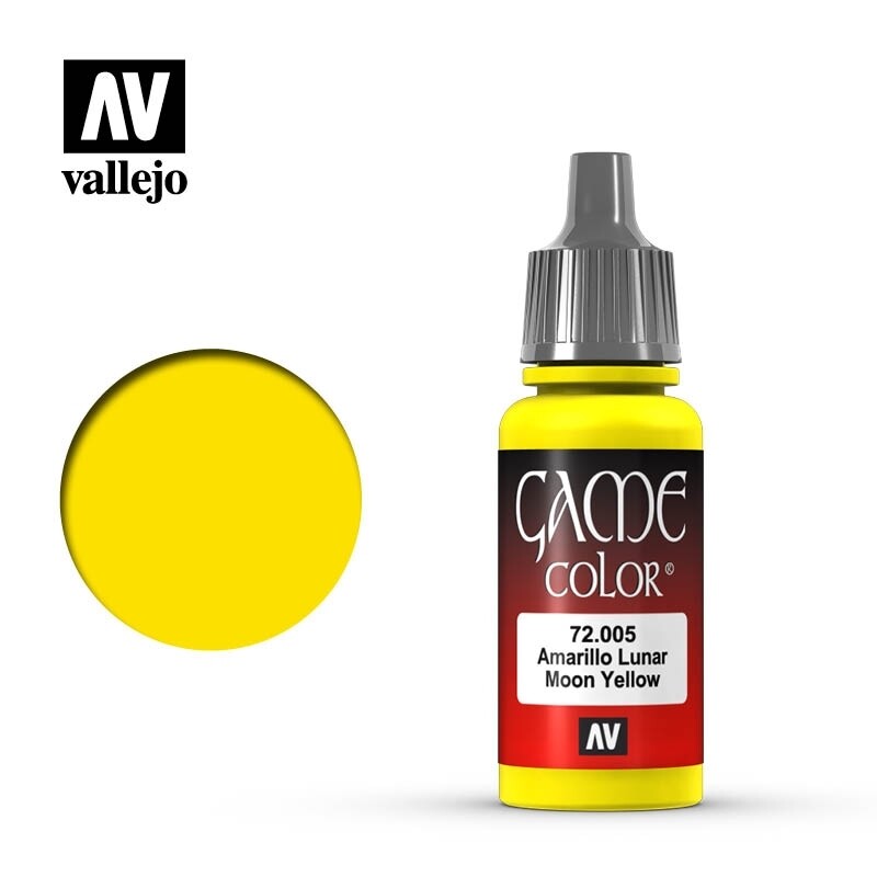 Vallejo, Game Color, Moon Yellow, 17 ml