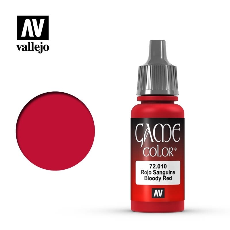 Vallejo, Game Color, 72.010, Bloody Red, 17 ml