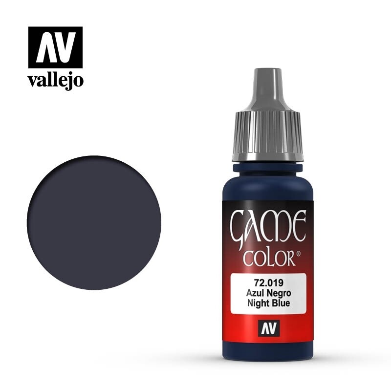 Vallejo, Game Color, 72.019, Night Blue, 17 ml