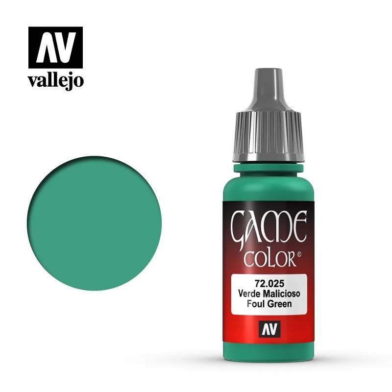 Vallejo, Game Color, 72.025, Foul Green, 17 ml