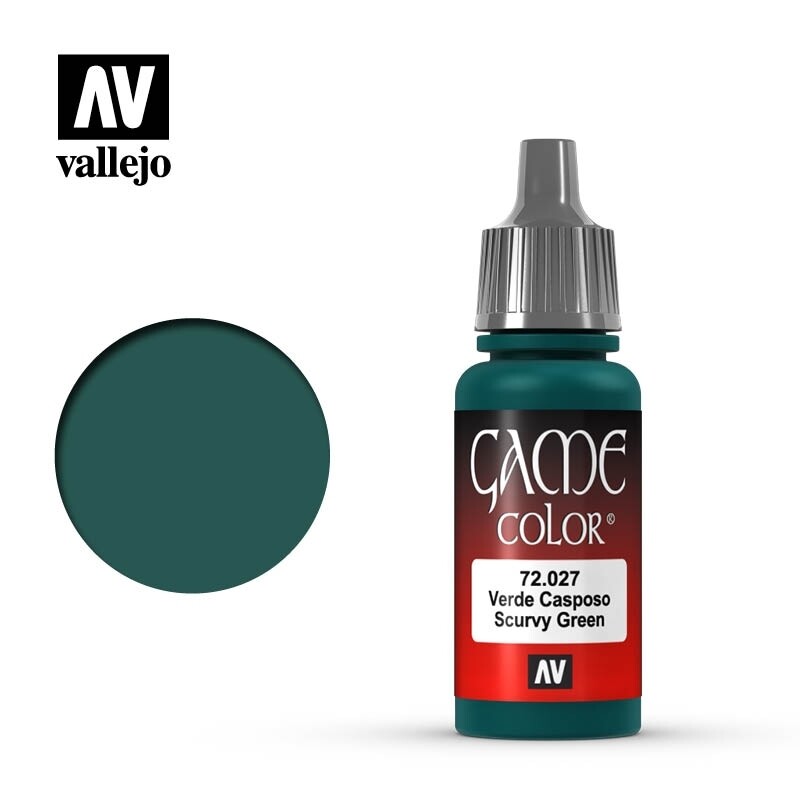 Vallejo, Game Color, 72.027, Scurvy Green, 17 ml