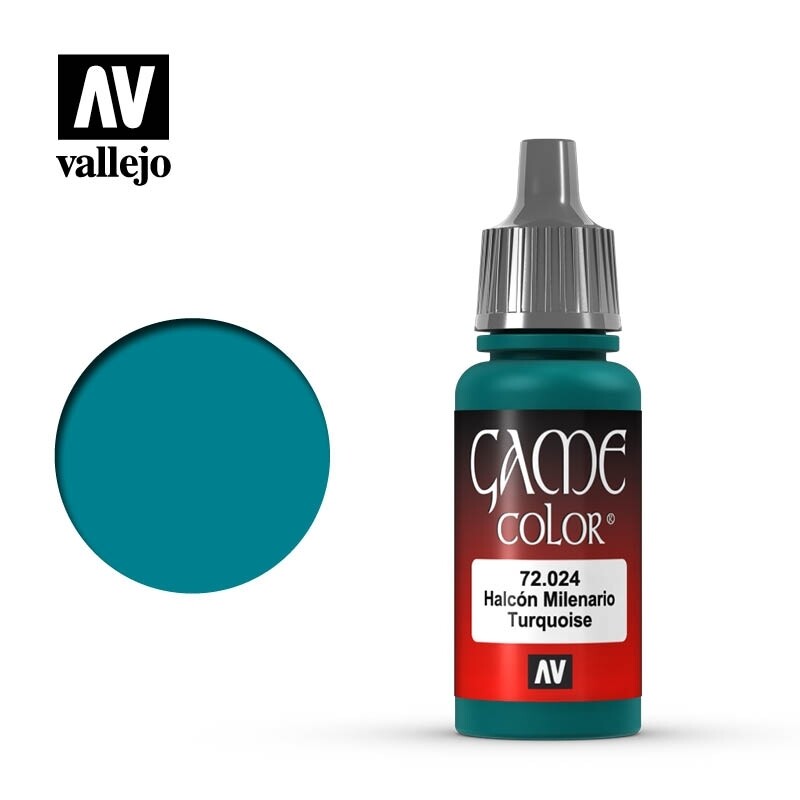 Vallejo, Game Color, 72.024, Turquoise, 17 ml