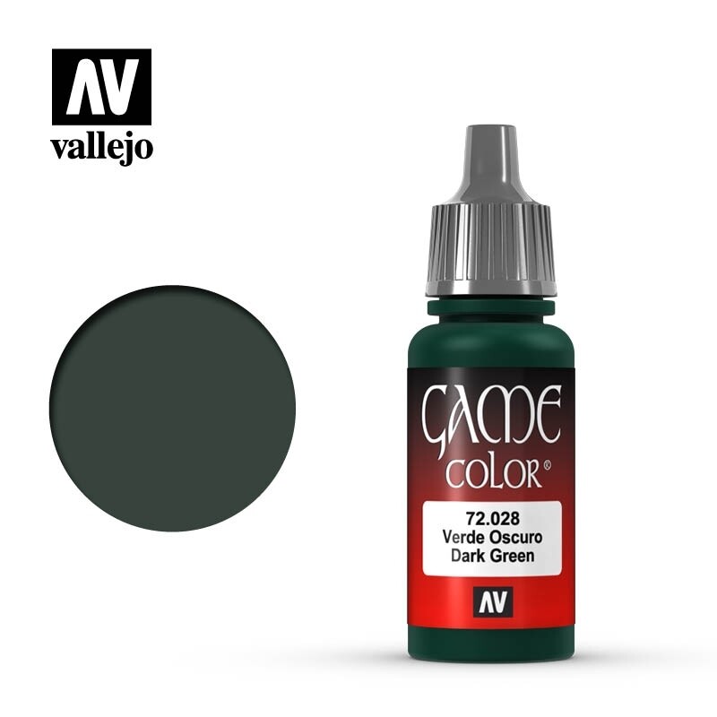 Vallejo, Game Color, Dark Green, 17 ml