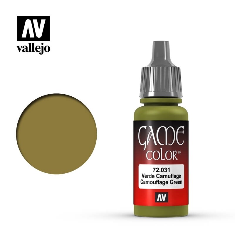 Vallejo, Game Color, Camouflage Green, 17 ml