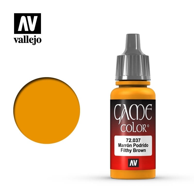 Vallejo, Game Color, 72.037, Filthy Brown, 17 ml