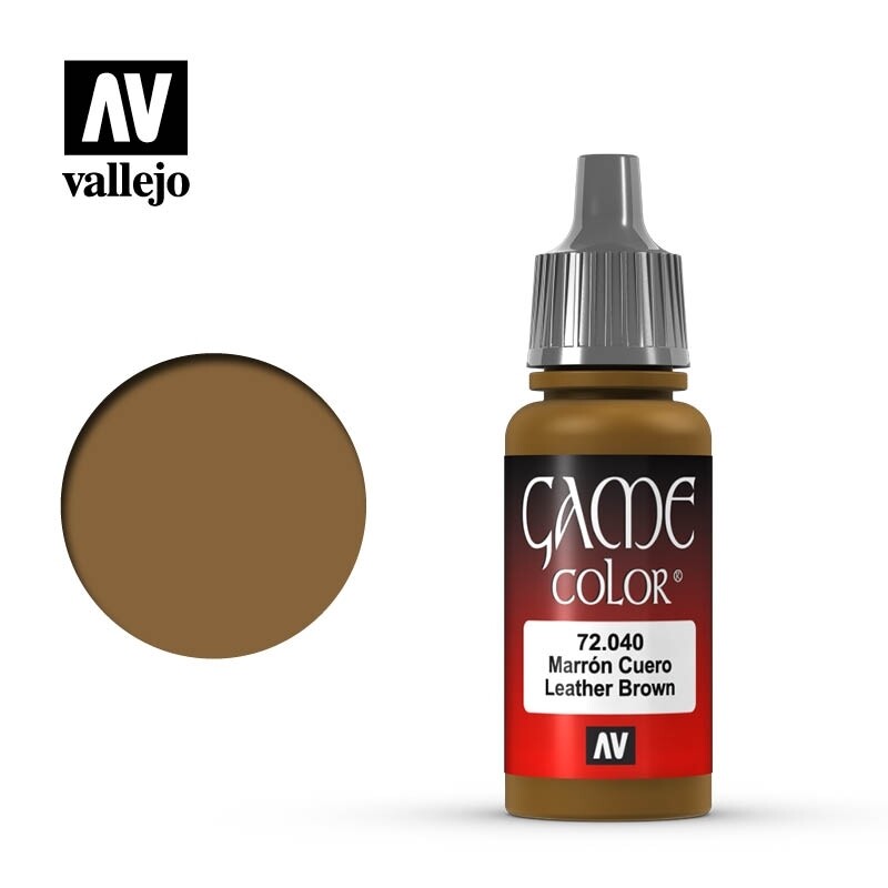 Vallejo, Game Color, 72.040, Leather Brown, 17 ml