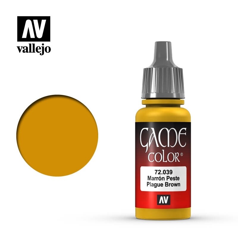 Vallejo, Game Color, 72.039, Plague Brown, 17 ml