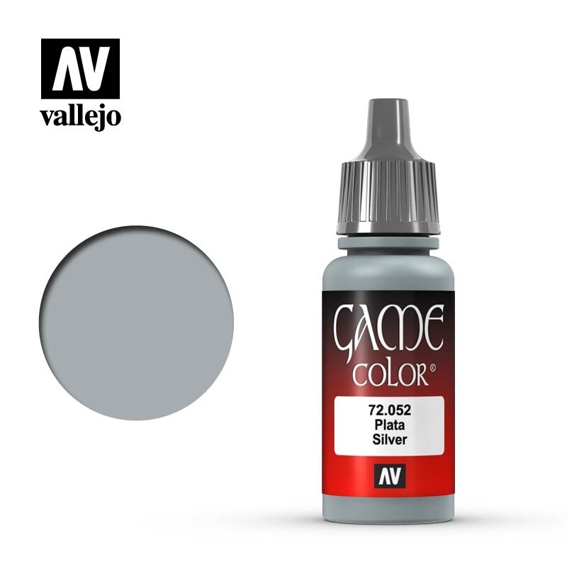 Vallejo, Game Color, 72.052, Silver, 17 ml