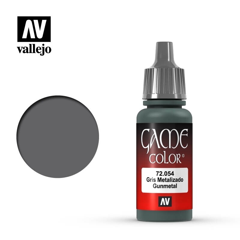 Vallejo, Game Color, 72.054, Gunmetal, 17 ml