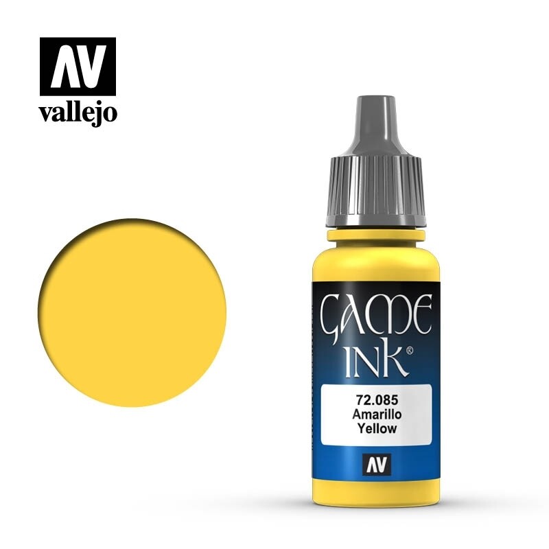 Vallejo, Game Color, 72.085, Amarillo Yellow, 17 ml