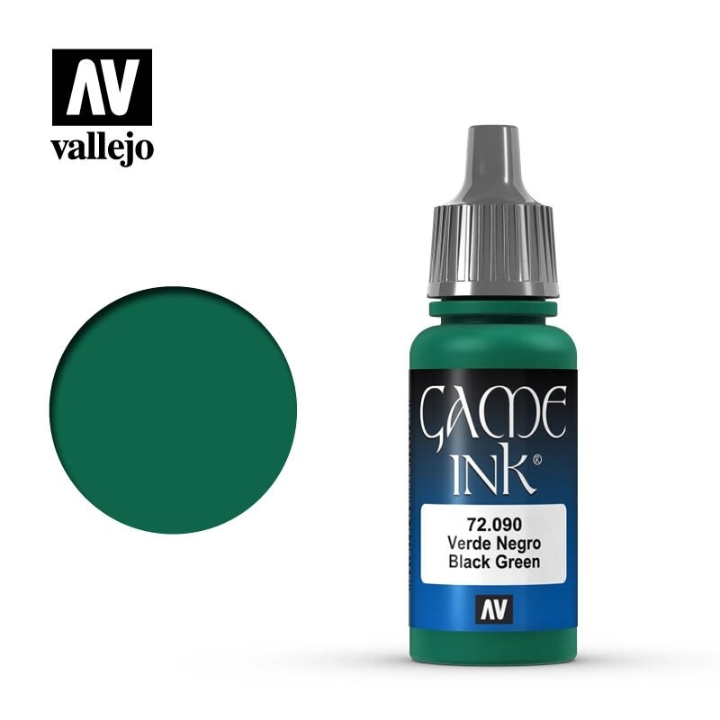 Vallejo, Game Color, 72.090, Black Green, 17 ml