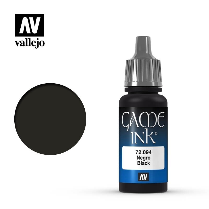 Vallejo, Game Color, 72.094, Black, 17 ml