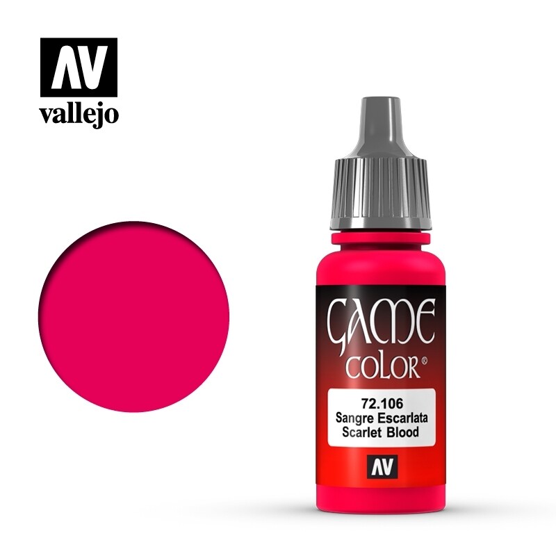 Vallejo, Game Color, 72.106, Scarlett Blood, 17 ml