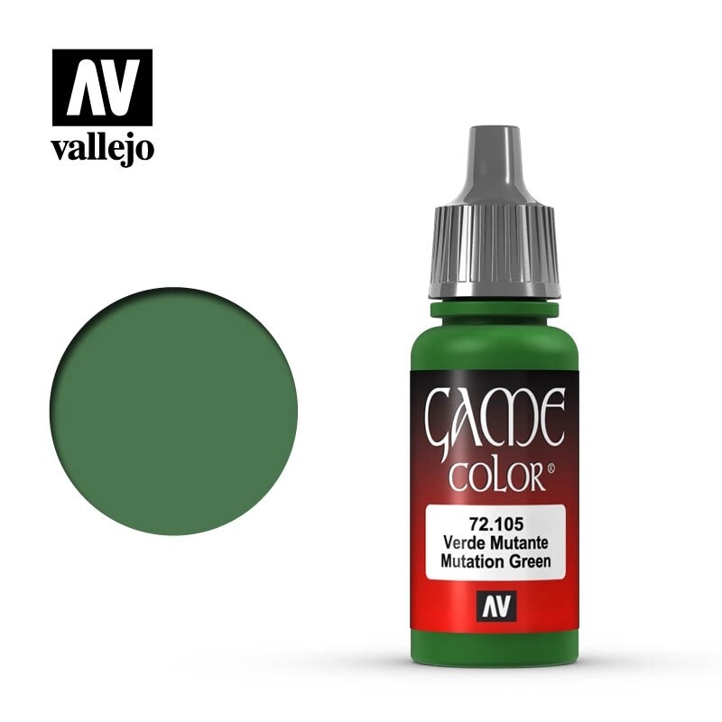 Vallejo, Game Color, 72.105, Mutation Green, 17 ml