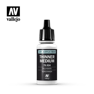 Vallejo, Thinner Medium 100% Acrylic Resin