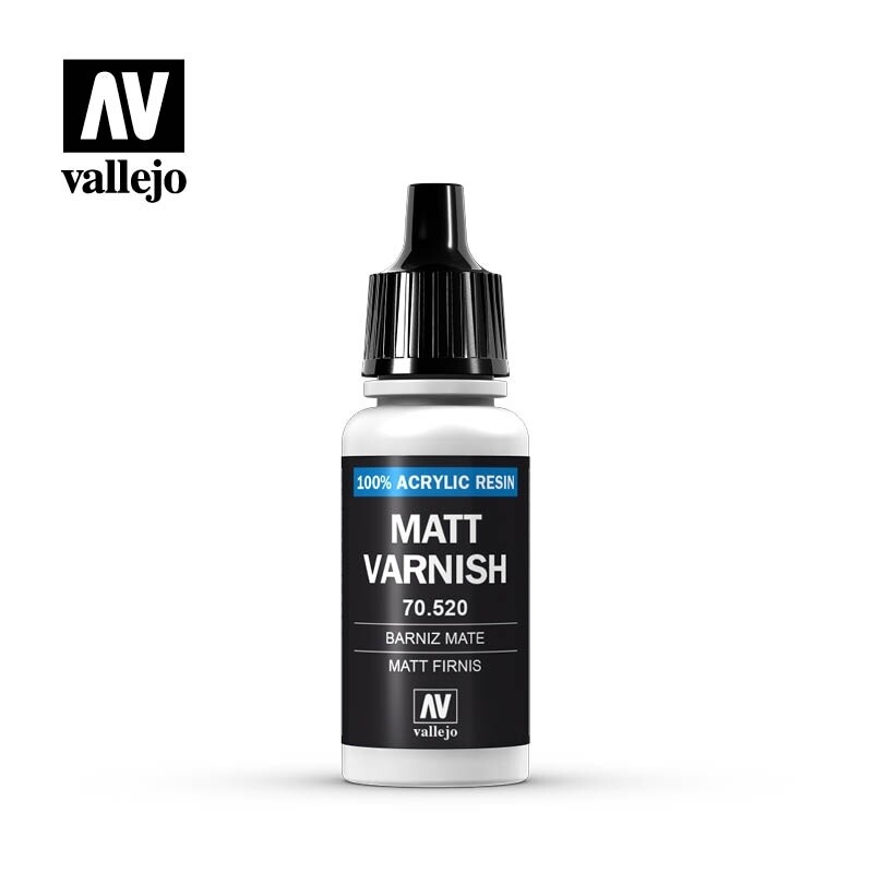 Vallejo, Game Color, Matt Varnish, 100% Acrylic Resin, 17 ml