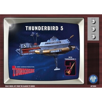 Modelbouw, Thunderbird 5 with Thunderbird 3, Modelkit nr. AIP-10005, The Thunderbirds