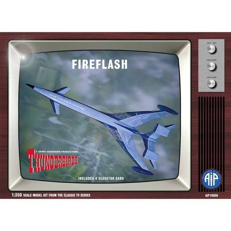 Modelbouw, Fireflash includes 4 Elevator Cars, Modelkit nr. AIP-10006, Scale 1:350, Thunderbirds