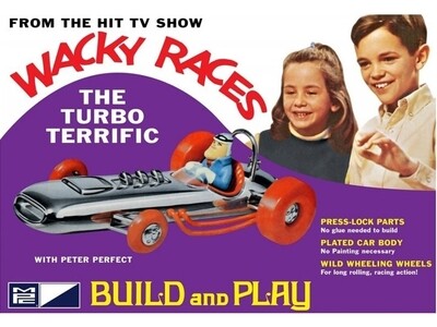 Modelbouw, The Turbo Terrific, Modelkit nr. MPC-0937, Scale 1:25, Wacky Races, No Paint, No Glue