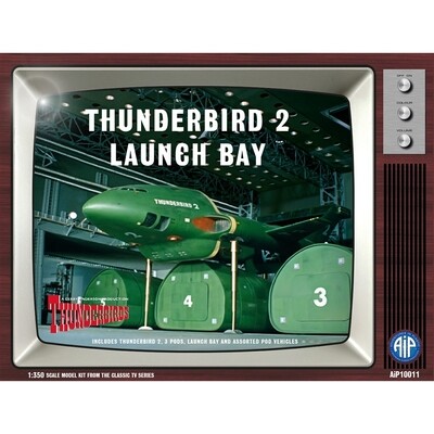 Modelbouw, Thunderbird 2 Launch Bay, Modelkit nr. AIP-10011, Scale 1:350, Thunderbirds