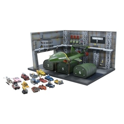 Modelbouw, Thunderbird 2 Launch Bay, Modelkit nr. AIP-10011, Scale 1:350, Thunderbirds