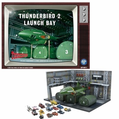 Modelbouw, Thunderbird 2 Launch Bay, Modelkit nr. AIP-10011, Scale 1:350, The Thunderbirds