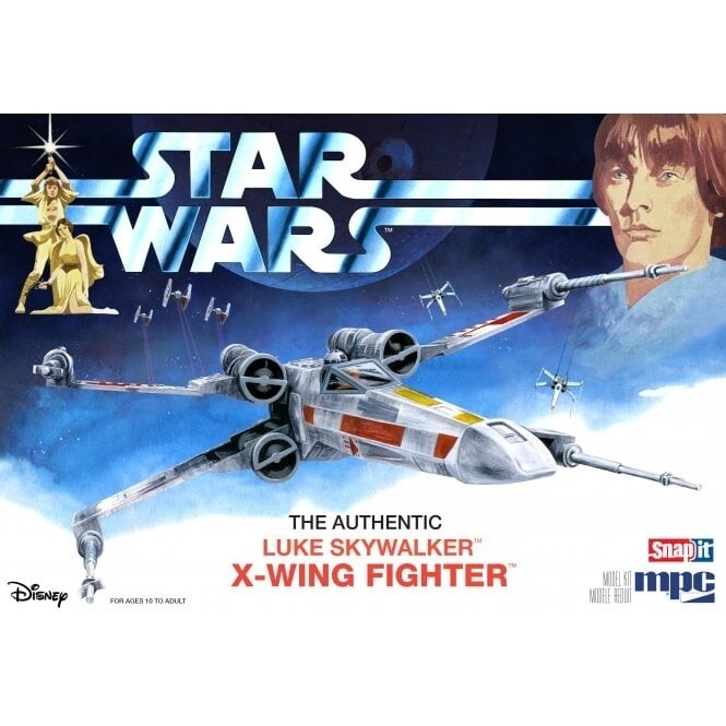 Modelbouw, The Authentic Luke Skywalker X-wing Fighter, Modelkit nr. MPC-0948, Scale 1:64, Star Wars