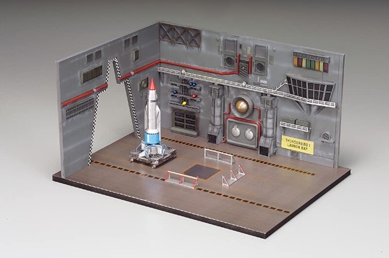 Modelbouw, Thunderbird 1 Launch Bay, Modelkit nr. AIP-10009, Scale 1:350, Thunderbirds