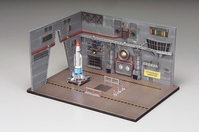 Modelbouw, Thunderbird 1 Launch Bay, Modelkit nr. AIP-10009, Scale 1:350, Thunderbirds