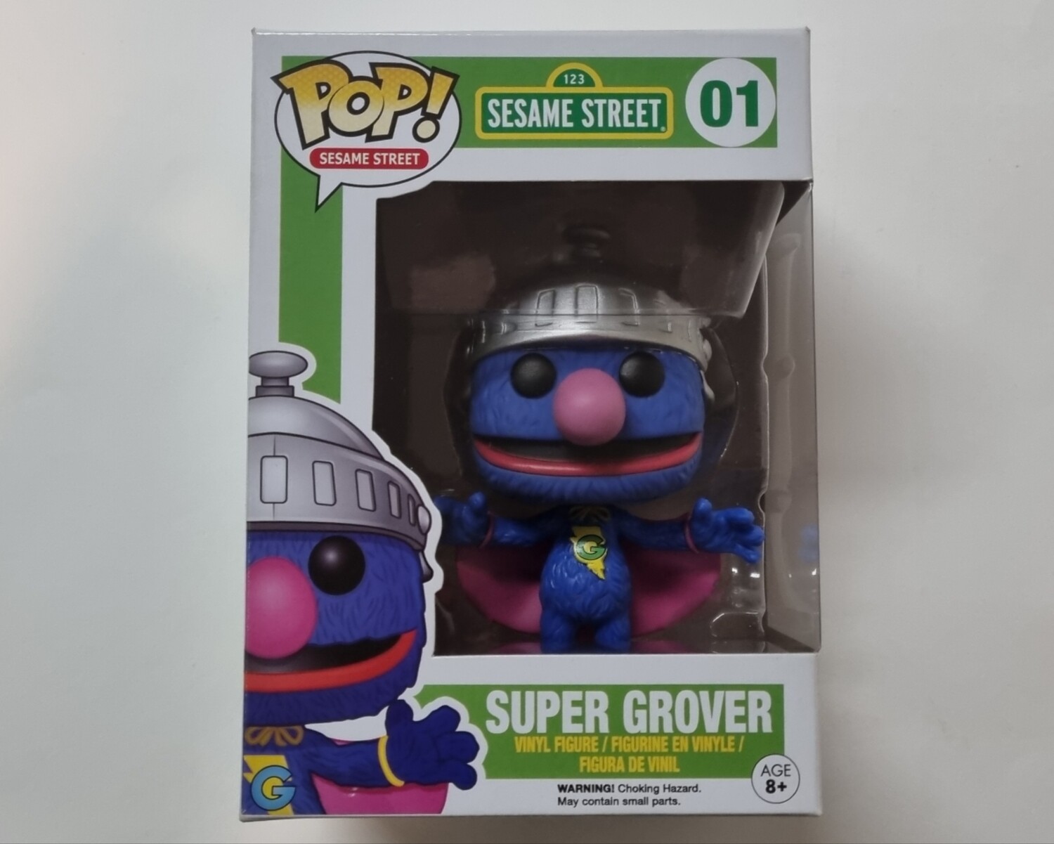 Funko Pop!, Super Grover, #01, Sesame Street, Sesamstraat (Inclusief Protector)