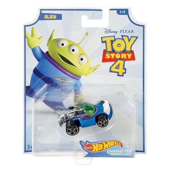 Hotwheels, Character Cars, Alien, Toy Story 4, Mattel