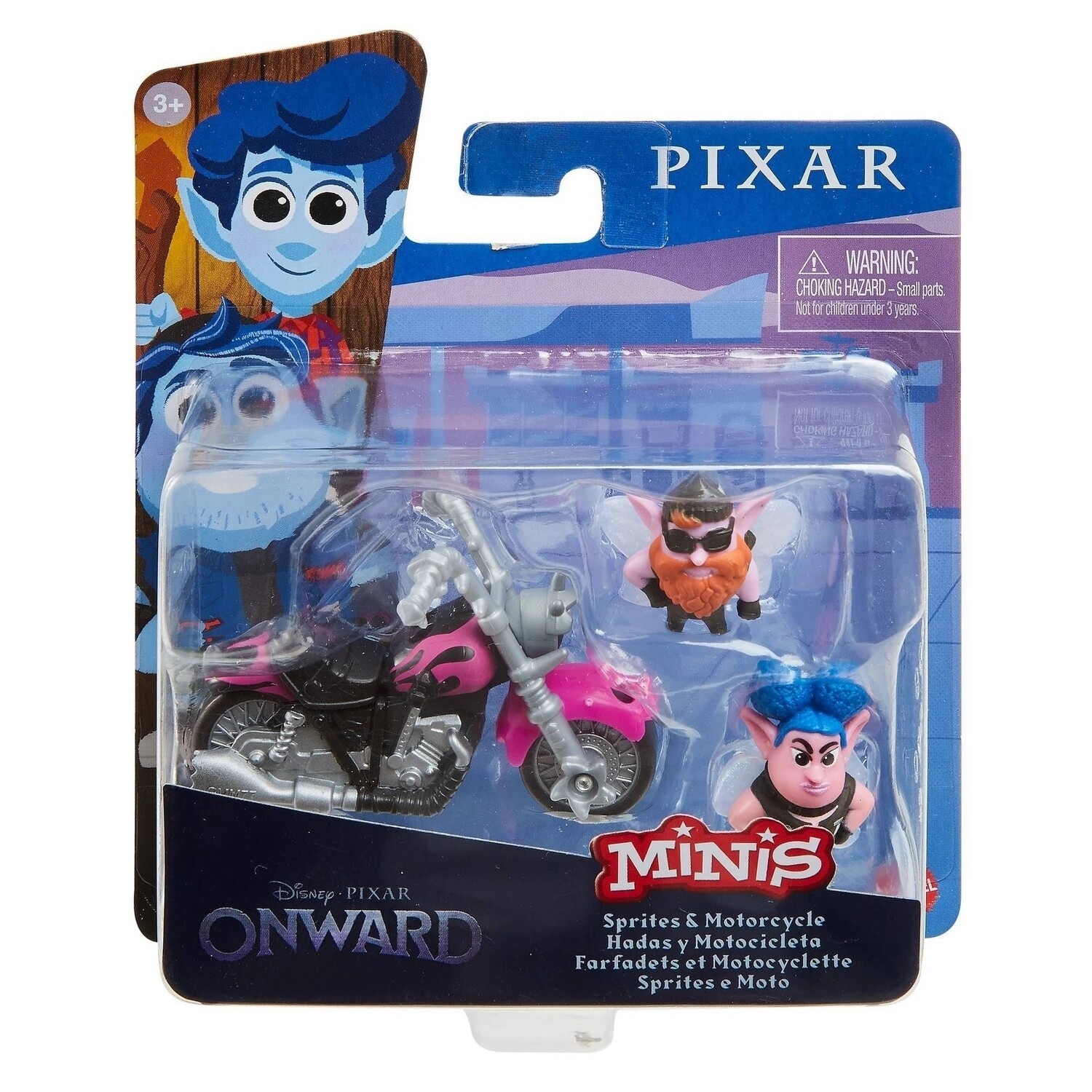 Mini Figuurtjes, Minis, Sprites & Motorcycle, Onward, Disney Pixar, Mattel 